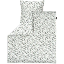 Alvi ® Beddengoed Petit Fleurs Groen/wit 80 X 80 Cm