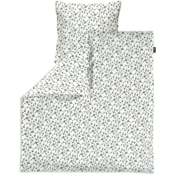Alvi ® Beddengoed Petit Fleurs Groen/wit 80 X 80 Cm 3 Alvi ® Beddengoed Petit Fleurs Groen/wit 80 X 80 Cm