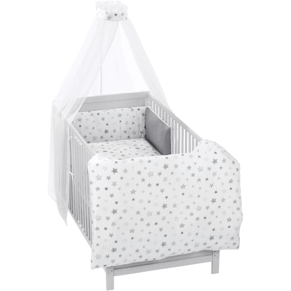 Alvi Bedset 3delig Star Zilvergrijs 3 Alvi Bedset 3delig Star Zilvergrijs