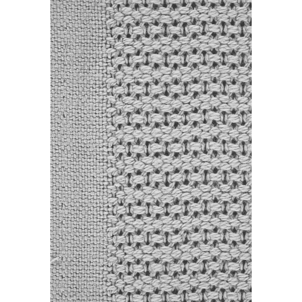 Alvi ® Gebreide Deken Piqué Grijs 75 X 100 Cm 6 Alvi ® Gebreide Deken Piqué Grijs 75 X 100 Cm - Afbeelding 4