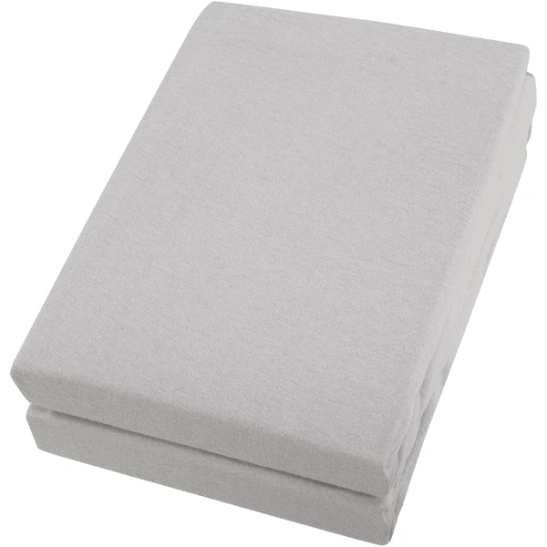 Alvi ® Hoeslaken Dubbelpak Zilver/zilver 70 X 140 Cm 6 Alvi ® Hoeslaken Dubbelpak Zilver/zilver 70 X 140 Cm - Afbeelding 4