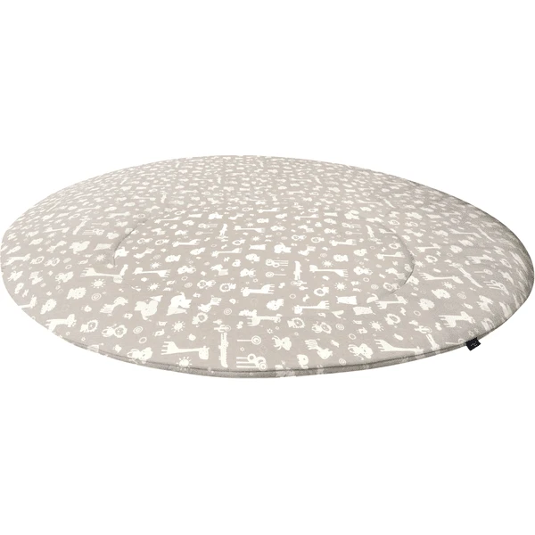 Alvi Kruipdeken Rond Dierentuindieren Taupe Ø100cm 4 Alvi Kruipdeken Rond Dierentuindieren Taupe Ø100cm - Afbeelding 2