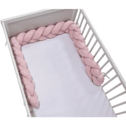 Alvi ® Nest Slang Gevlochten Speciale Stof Quilt Rosé -Roba || Alvi || Pinolino Winkel alvi nest slang gevlochten speciale stof quilt rose a324947 3