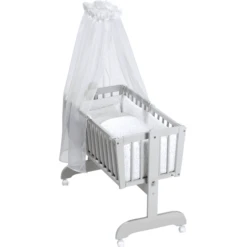 Alvi ® Pendulum Wieg Set 3-delig Heart S White -Roba || Alvi || Pinolino Winkel alvi pendulum wieg set 3 delig heart s white a300337 4