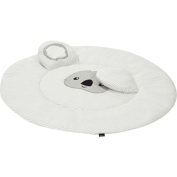 Alvi ® Peuterdeken Rond 3D Ringetjes Koala Grijs Ø100cm 4 Alvi ® Peuterdeken Rond 3D Ringetjes Koala Grijs Ø100cm - Afbeelding 2