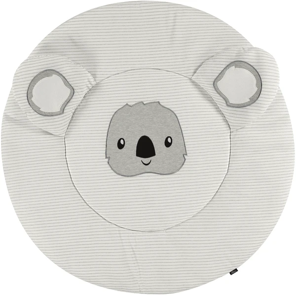 Alvi ® Peuterdeken Rond 3D Ringetjes Koala Grijs Ø100cm 3 Alvi ® Peuterdeken Rond 3D Ringetjes Koala Grijs Ø100cm