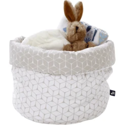 Alvi Ronde Opbergdoos Ruit Taupe 9 Alvi Ronde Opbergdoos Ruit Taupe -Roba || Alvi || Pinolino Winkel alvi ronde opbergdoos ruit taupe a261558 3