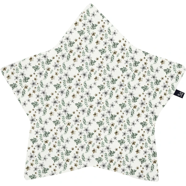 Alvi ® Star Kussen Petit Fleurs Groen/wit 3 Alvi ® Star Kussen Petit Fleurs Groen/wit