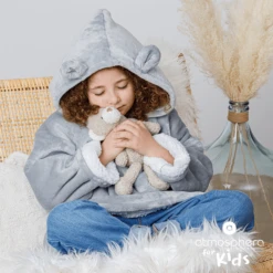 Atmosphera Knuffeldeken Kat Grijs -Roba || Alvi || Pinolino Winkel atmosphera knuffeldeken kat grijs a396380 1