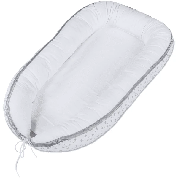 Babybay® Babymat Perelgrijze Sterren Wit 4 Babybay® Babymat Perelgrijze Sterren Wit - Afbeelding 2