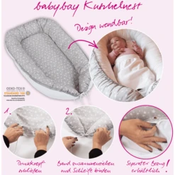 Babybay Babymat Taupe Ster Wit -Roba || Alvi || Pinolino Winkel babybay babymat taupe ster wit a288072 3