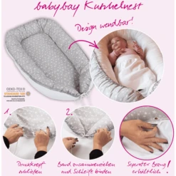 Babybay® Babymat Witte Punten Parelgrijs -Roba || Alvi || Pinolino Winkel babybay babymat witte punten parelgrijs a288068 3