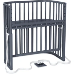 Uitgelichte producten 7 Babybay Boxspring Co-sleeper Comfort Plus Leigrijs Gelakt