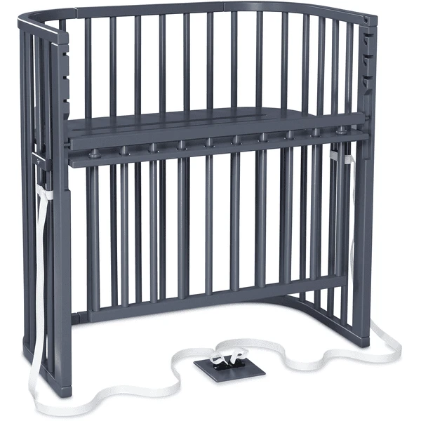 Babybay Boxspring Co-sleeper Comfort Plus Leigrijs Gelakt 3 Babybay Boxspring Co-sleeper Comfort Plus Leigrijs Gelakt