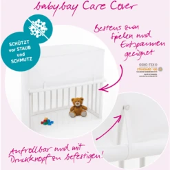 Babybay® Care Cover Geschikt Voor Model Maxi, Boxspring En Comfort Wit. -Roba || Alvi || Pinolino Winkel babybay care cover geschikt voor model maxi boxspring en comfort wit a288145 4