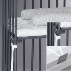 Babybay Co-sleeper Boxspring XXL Grijs -Roba || Alvi || Pinolino Winkel babybay co sleeper boxspring xxl grijs a265387 4
