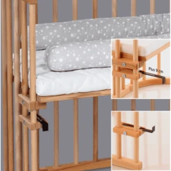 Babybay Co-sleeper Maxi Kernbeukenhout Gëolied -Roba || Alvi || Pinolino Winkel babybay co sleeper maxi kernbeukenhout geolied a041090 3