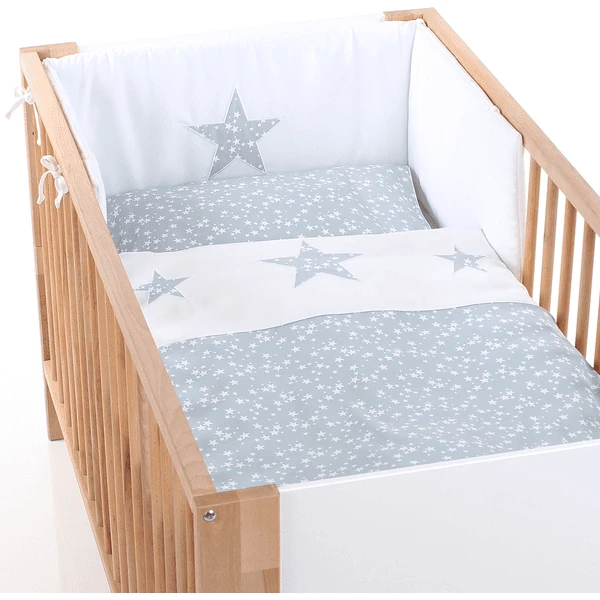 Babybay ® Cot Nest Piqué, Wit Applicatie Ster Azuur Sterren Wit 7 Babybay ® Cot Nest Piqué, Wit Applicatie Ster Azuur Sterren Wit - Afbeelding 5