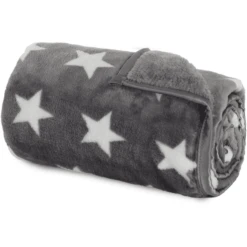 Babybay Knuffeldeken Donkergrijs Ster Wit -Roba || Alvi || Pinolino Winkel babybay knuffeldeken donkergrijs ster wit a204709 1