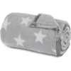 Babybay Knuffeldeken Lichtgrijs Ster Wit -Roba || Alvi || Pinolino Winkel babybay knuffeldeken lichtgrijs ster wit a204711