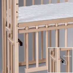 Babybay Maxi Co-sleeper Comfort Plus Naturel Gelakt -Roba || Alvi || Pinolino Winkel babybay maxi co sleeper comfort plus naturel gelakt a376136 1