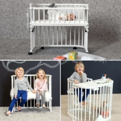 Babybay Maxi Co-sleeper Comfort Plus Wit Gelakt -Roba || Alvi || Pinolino Winkel babybay maxi co sleeper comfort plus wit gelakt a316146 2