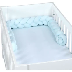 Babybay ® Nest Slang Gevlochten Aqua -Roba || Alvi || Pinolino Winkel babybay nest slang gevlochten aqua a308568 4