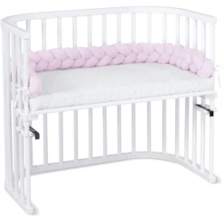 Babybay ® Nest Slang Gevlochten Rosé / Alle Modellen -Roba || Alvi || Pinolino Winkel babybay nest slang gevlochten rose alle modellen a308612 4
