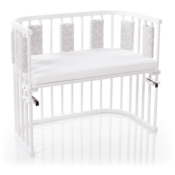 Babybay ® Nestchen Ultra Fresh Piqué Geschikt Voor Model Maxi, Boxspring, Comfort , Midi En Comfort Plus, Parelgrijs Sterren Wit 4 Babybay ® Nestchen Ultra Fresh Piqué Geschikt Voor Model Maxi, Boxspring, Comfort , Midi En Comfort Plus, Parelgrijs Sterren Wit - Afbeelding 2