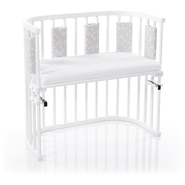Babybay ® Nestchen Ultra Fresh Piqué Geschikt Voor Model Original , Parelgrijs Sterren Wit 4 Babybay ® Nestchen Ultra Fresh Piqué Geschikt Voor Model Original , Parelgrijs Sterren Wit - Afbeelding 2