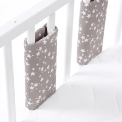 Babybay ® Nestchen Ultra Fresh Piqué Geschikt Voor Model Original , Taupe Sterren Wit -Roba || Alvi || Pinolino Winkel babybay nestchen ultra fresh pique geschikt voor model original taupe sterren wit a311514 3