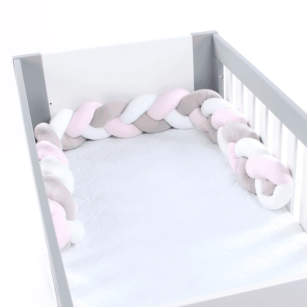 Babybay® Nestelende Slangenvlecht Wit/beige/rosé 200 Cm 6 Babybay® Nestelende Slangenvlecht Wit/beige/rosé 200 Cm - Afbeelding 4