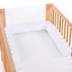 Babybay ® Nesting Snake Piqué Geschikt Voor Babybedjes, Wit Sterrenmix Sand /azuurblauw -Roba || Alvi || Pinolino Winkel babybay nesting snake pique geschikt voor babybedjes wit sterrenmix sand azuurblauw a312188 4