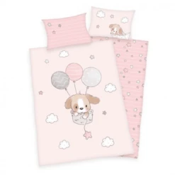 Babybest® Flannel Beddengoed Sweet Puppy GOTS 100 X 135 Cm -Roba || Alvi || Pinolino Winkel babybest flannel beddengoed sweet puppy gots 100 x 135 cm a297078 2