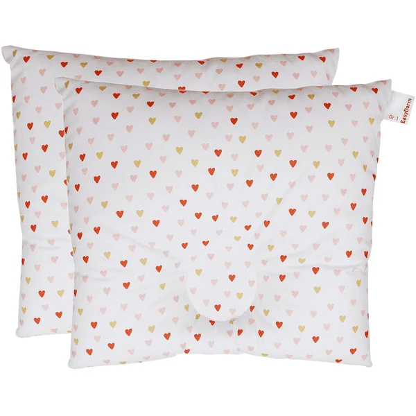 BabyDorm ® Preventief Kussen EasyDorm Leni Wit Met Gekleurde Hartjes 4 BabyDorm ® Preventief Kussen EasyDorm Leni Wit Met Gekleurde Hartjes - Afbeelding 2