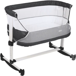 BabyGO Co-sleeper Vivaldi Dark Grey