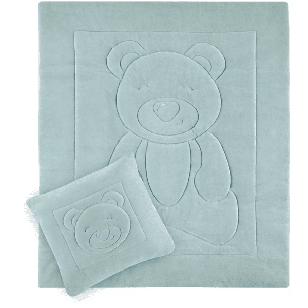 BabyJem Knuffeldeken Met Kussen, Blauw 4 BabyJem Knuffeldeken Met Kussen, Blauw - Afbeelding 2