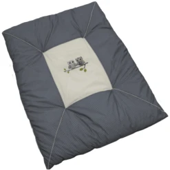 Be Be 's Collection Kruipdeken Uilen Blauw 100 X 135 Cm