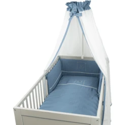 Be Be 's Collection Mousseline Beddengoed Donkerblauw 100 X 135 Cm -Roba || Alvi || Pinolino Winkel be be s collection mousseline beddengoed donkerblauw 100 x 135 cm a325339 4