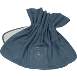 Be Be 's Collection Mousseline Deken Donkerblauw 70 X 100 Cm -Roba || Alvi || Pinolino Winkel be be s collection mousseline deken donkerblauw 70 x 100 cm a325048 2