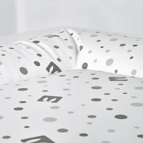 Bianconiglio Kids ® Aankleedkussen FLAFFI Wit/grijs 60 X 60 Cm 7 Bianconiglio Kids ® Aankleedkussen FLAFFI Wit/grijs 60 X 60 Cm - Afbeelding 5