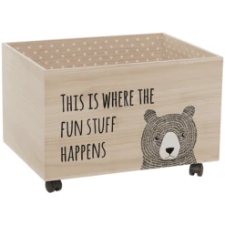 Bloom Ingville MINI Opbergbox Met Wielen Paulownia Natuur -Roba || Alvi || Pinolino Winkel bloom ingville mini opbergbox met wielen paulownia natuur a382304 4