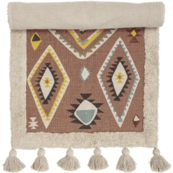 Bloom Ingville MINI Tapijt Lutz Bruin 120 X 65 Cm -Roba || Alvi || Pinolino Winkel bloom ingville mini tapijt lutz bruin 120 x 65 cm a381168 3