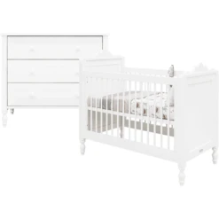 Bopita Babykamer Belle 2-delig 60 X 120 Cm Wit