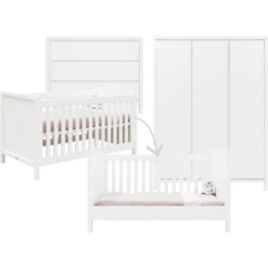 Roba || Alvi || Pinolino Winkel 6 Bopita Babykamer Corsica 3-delig 70 X 140 Cm Cabriolet Wit