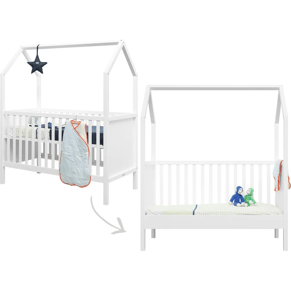 Bopita Babykamer Corsica My First House 3-delig 70 X 140 Cm Cabriolet Wit 4 Bopita Babykamer Corsica My First House 3-delig 70 X 140 Cm Cabriolet Wit - Afbeelding 2