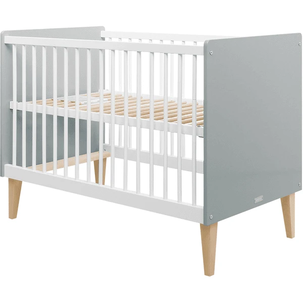 Bopita Babykamer Emma 2-delig 60 X 120 Cm Wit/grijs Met Aankleedkussen 4 Bopita Babykamer Emma 2-delig 60 X 120 Cm Wit/grijs Met Aankleedkussen - Afbeelding 2