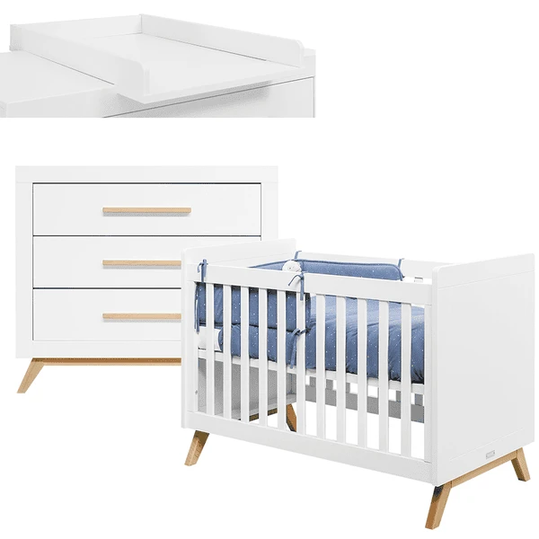 Bopita Babykamer Fenna 2-delig 60 X 120 Cm Wit/naturel Met Aankleedplateau 3 Bopita Babykamer Fenna 2-delig 60 X 120 Cm Wit/naturel Met Aankleedplateau
