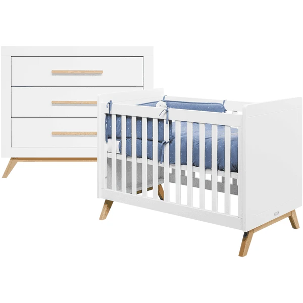 Bopita Babykamer Fenna 2-delig 60 X 120 Cm Wit / Natuur 3 Bopita Babykamer Fenna 2-delig 60 X 120 Cm Wit / Natuur