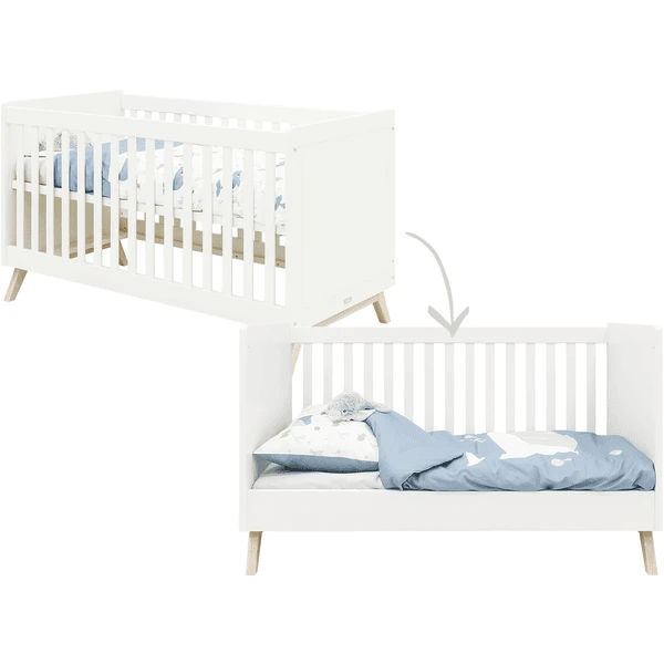 Bopita Babykamer Fenna 3-delig Met Commode 70 X 140 Cm Cabriolet Wit / Natuur 4 Bopita Babykamer Fenna 3-delig Met Commode 70 X 140 Cm Cabriolet Wit / Natuur - Afbeelding 2